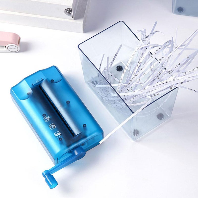 مُحَطِّم يدوي صغير، أداة قطع مستندات A6 المحمولة، قرطاسية مكتبية صغيرة، للمكتب والمدرسة والمنزل (أسود) - Image 3